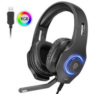 Gaming Kopfhoerer, EasySMX COOL 2000 gaming Headset fuer MAC/PC / PS4/Xbox One/Nintendo Switch