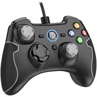 EasySMX Wired Gaming Controller, PC Game Controller Joystick with Dual-Vibration Turbo and Trigger Buttons for Windows/Android/ PS3/ TV Box