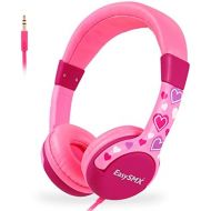 [아마존베스트]EasySMX Childrens Headphones, Light Headphones with Noise Limitation, Adjustable Headset for iPod iPad iPhone (3.5 mm) Mobile Phone Tablet PC MP3 MP4