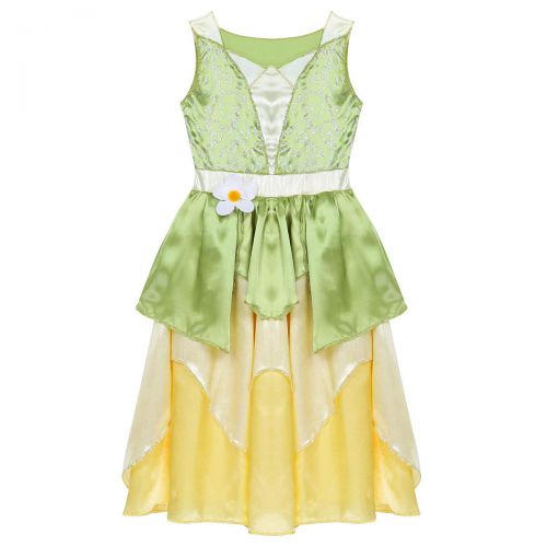  Easyforever easyforever Kids Girls Halloween Cosplay Party Costume Sleeveless Glittery Flower Fairy Princess Dress