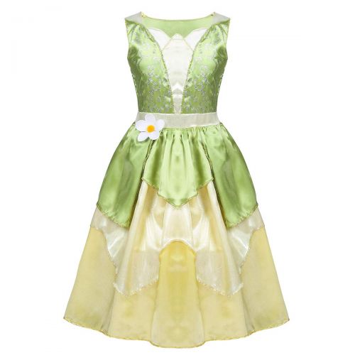  Easyforever easyforever Kids Girls Halloween Cosplay Party Costume Sleeveless Glittery Flower Fairy Princess Dress