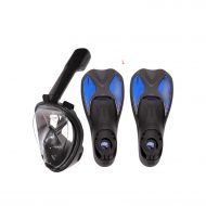 Easygoing-Shop Diving Set Snorkeling Diving Mask Fins Swimming Mask Flippers Equipment Anti-Fog Mask