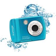 [아마존베스트]Easypix Easypix W2024-I Splash Iceblue Waterproof Camera 14MP Double Apron Blue
