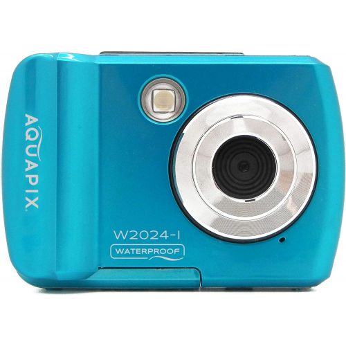  [아마존베스트]Easypix Easypix W2024-I Splash Iceblue Waterproof Camera 14MP Double Apron Blue