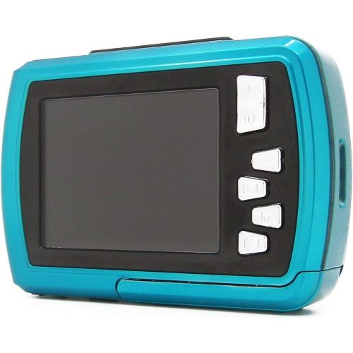  [아마존베스트]Easypix Easypix W2024-I Splash Iceblue Waterproof Camera 14MP Double Apron Blue