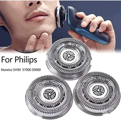  Easy topbuy 3 x Shaver Head for Philips SH90 / Series 9000 / Series 7000 / Series 8000 / Razor Accessories