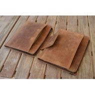 Ebbandflowleather iPad 2018 9.7 iPad Air 2 - iPad Air - iPad Pro 10.5 Handcrafted Natural Nubuck Genuine Leather Cases