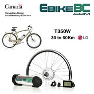 EbikeBC Ebike KIT 350W/500W Electric Bicycle E Bike Complete Conversion Front Hub Motor, Battery Li-Ion 32km/h LED/LCD 26/27.5/28/29/700C Rim Sizes