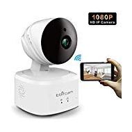 Ebitcam 1080P WiFi Camera,Baby Monitor with Two-Way Audio PanTiltZoom Night Vision,Remote Real-time Monitoring,Cloud Storage, Compatible with Alexa