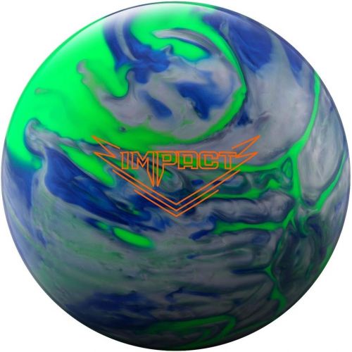  Ebonite 029744028156 Impact Bowling Ball, Lime/Blue/Silver, 12