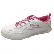 Ebonite Womens Milan WhitePink Bowling Shoes