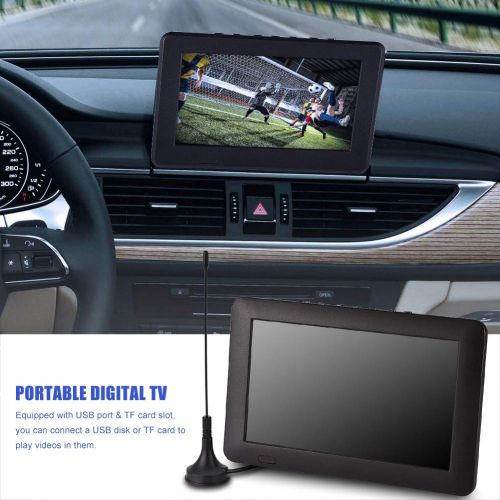  [아마존베스트]Eboxer 10 inch Portable TV, ATSC Digital Television 16:9 TFT LED 1080P HDMI Video Player with USB/TF Card Slot Built-in Rechargeable Battery for Home Car Outdoor Travel