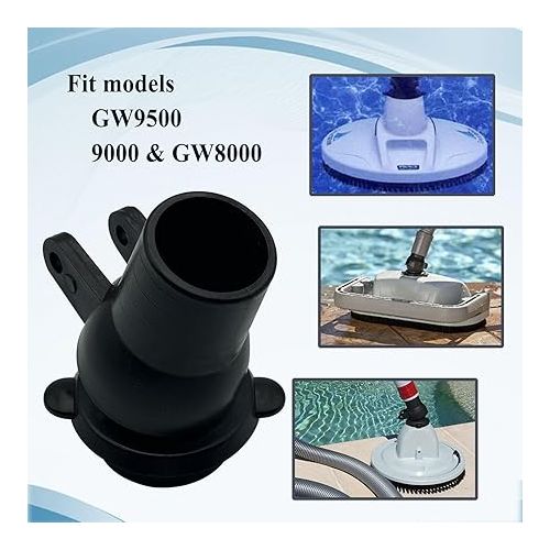  GW9012 Pool Cleaner Swivel Kit Assembly, Automatic Pool Cleaner Replacement Part, Black