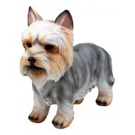 Ebros Gift Groomed Adorable Yorkshire Terrier Dog Statue 7.75L Realistic Yorkie Decorative Figurine Sculpture