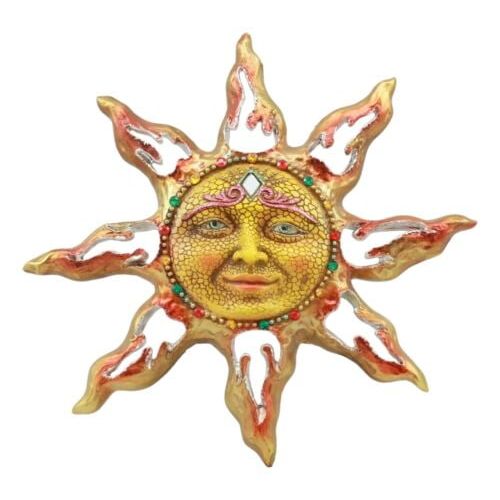  Gifts & Decor Beautiful Mosaic Celestial Solar Radiant Sun Face Wall Sculpture Decor Figurine