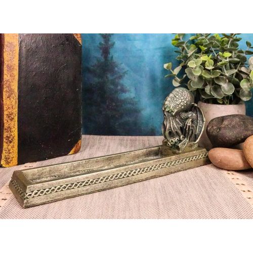  인센스스틱 Ebros Gift Marine Terror Call of Cthulhu Skull Sea Monster Incense Stick Burner Holder Figurine Macabre Underworld Kraken Pirate Nightmare Themed Aromatherapy Accent Sculpture