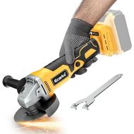 Cordless Power Angle Grinder for Dewalt 20v Battery,Ecarke 4-1/2,5/8-11 IN Electric Brushless Grinder 8500 RPM with Adjustable Auxiliary Handle for Grinding Wheels,Cutting Wheels,Industrial