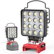 LED Work Light for Milwaukee m18: Ecarke 48W 2900LM for Milwaukee Light m18 Work Light - USB Work Light 18V Battery Light with Low Voltage Protection & USB&Type-C Charging Port（Tool Only）