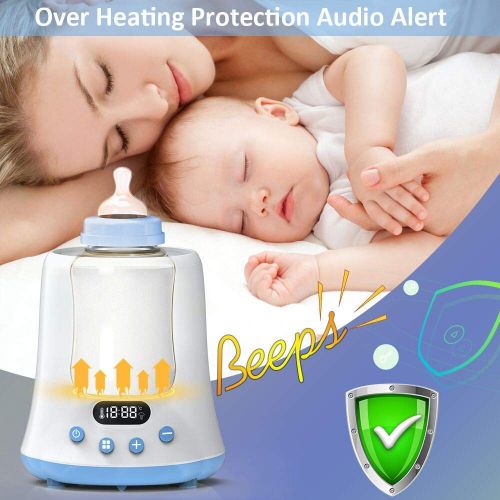  [아마존베스트]Baby Bottle Warmer, Eccomum Fast Breast Milk Warmer with a Timer, Baby Food Heater with LCD Display Accurate Temperature Control, Constant Mode, Fit All Baby Bottles