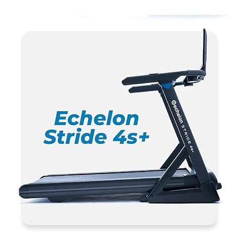 Echelon Stride 4s+22 Treadmill, Touchscreen, Auto-Fold, 300 Lb Capacity, Motorized Incline, Comfortable Air Cushioning Deck, Elevate Home Workouts, Easy Storage, USB Charging Port + 30-Day Free Membership