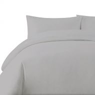 Echelon Home Washed Linen/Cotton Queen Sheet Set Grey,