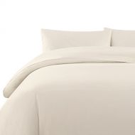 Echelon Home Vintage Washed Cotton Percale Queen Sheet Set Natural,