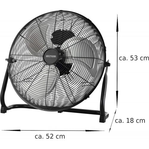  [아마존베스트]Echos Floor fan | Diameter 46 cm | 102 m3/min air flow | 1,350 rpm | 3 speed settings | power wind machine | air cooler | floor fan | room cooler | floor fan | fan.