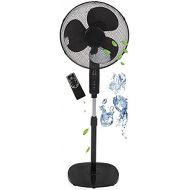 [아마존베스트]Echos Floor Fan with Remote Control Diameter 41 cm 55 Watt Oscillating 3 Modes 3 Levels LED Display 7.5 h Timer Quiet Operation Fan Tower Fan Air Cooler Floor Fan