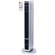 [아마존베스트]Echos Ceramic Fan Heater 3 Levels Cold 1200 2200 Watt 70° Oscillating 8 H Timer Remote Control Temperature Display Temperature Setting 10-49°C Electric Heater