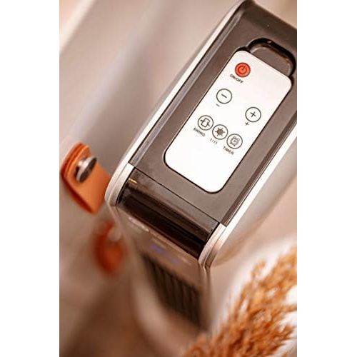  [아마존베스트]Echos Ceramic Fan Heater 3 Levels Cold 1200 2200 Watt 70° Oscillating 8 H Timer Remote Control Temperature Display Temperature Setting 10-49°C Electric Heater