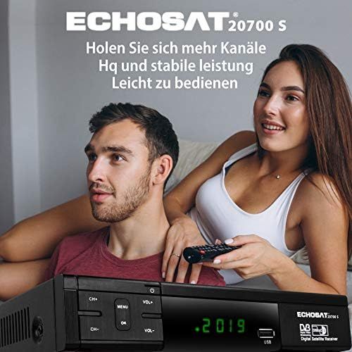  Echosat hd-line Echosat 20700 S Updated Digital Satellite Receiver (HDTV, DVB S/S2, HDMI, SCART, 2x USB 2.0, Full HD 1080p) (Pre programmed for Astra Hotbird and Tuerksat)