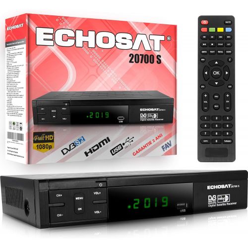  Echosat hd-line Echosat 20700 S Updated Digital Satellite Receiver (HDTV, DVB S/S2, HDMI, SCART, 2x USB 2.0, Full HD 1080p) (Pre programmed for Astra Hotbird and Tuerksat)