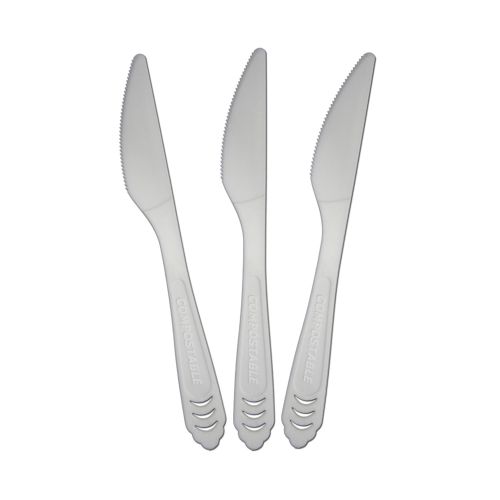  Eco Kloud eco Kloud Compostable CPLA Knives, 6.5-Inch Large (Pack of 1000)