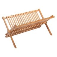 Eco-Friendly Bamboo Dish Rack 17In 2 Tier Dish Rack Bamboo Dish Drainer by Imperial Home