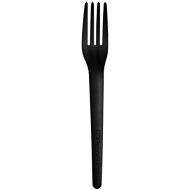 Eco-Products, Inc Eco-Products Plantware Renewable & Compostable Forks, 7-Inch, Black, Case of 1000 (EP-S017BLK)