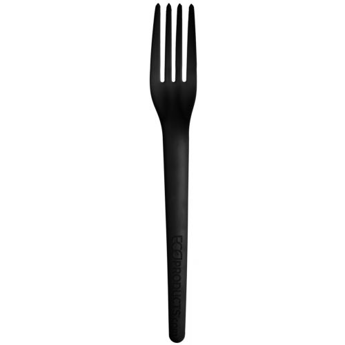  Eco-Products, Inc Eco-Products Plantware Renewable & Compostable Forks, 7-Inch, Black, Case of 1000 (EP-S017BLK)