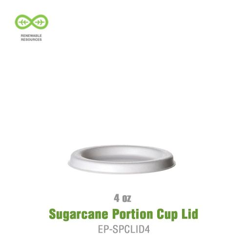  Eco-Products, Inc Eco-Products - Sugarcane Portion Cup Lid - Fits 4oz. Portion Cup - EP-SPCLID4 (36 Packs of 50)