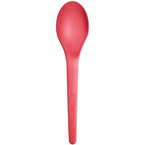  Eco-Products, Inc Eco-Products EP-S013C Plantware Renewable and Compostable Spoons, 6, Coral (Pack of 1000)