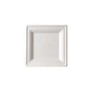 Eco-Products, Inc Eco-Products Renewable & Compostable Square Sugarcane Plates, 8-inch Dinner Plate, Case of 500 (EP-P022)