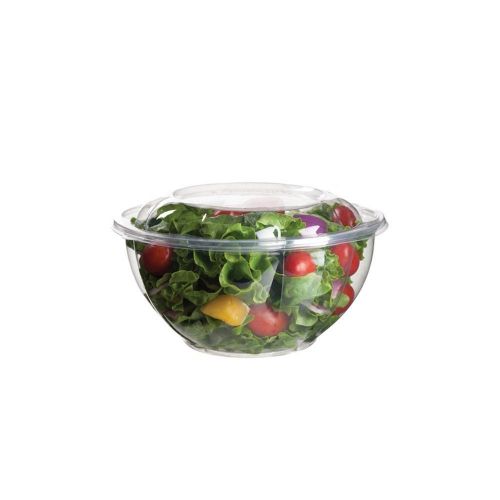  Eco-Products EPSB32 Renewable & Compostable Salad Bowls w/Lids - 32oz. (Case of 150)