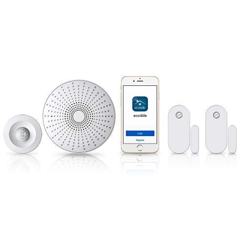 Eco4life eco4life Smart Home DIY Wireless Smart Phone APP Control Alarm Security System Kit - Gateway Siren, DoorWindow Sensor, Motion Sensor, Works with Alexa & Google Assistant & IFTTT,