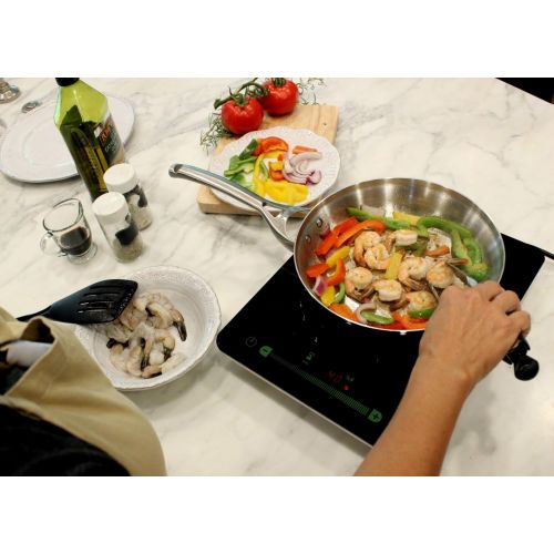  (2018 Model) Eco4us - Induction Cooktop with 10 Temperature Levels and Digital Touch Controls. Safe & Easy To Use