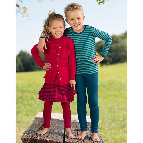  EcoAble Apparel Kids Thermal Underwear: Leggings Pants Base Layer, Organic Merino Wool and Silk