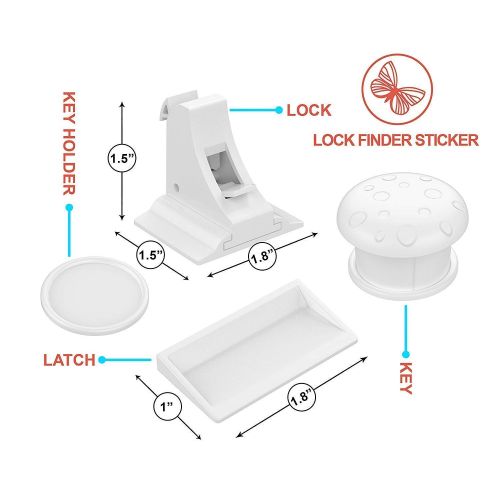  [아마존핫딜][아마존 핫딜] Eco-Baby Child Safety Magnetic Cabinet and Drawer Locks for Proofing Kitchen 12 Pack Child Latches