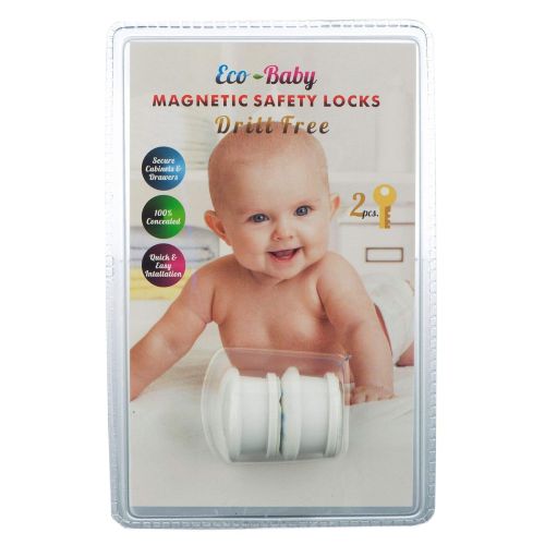  [아마존베스트]Eco-Baby Universal Replacement Keys for Magnetic Cabinet Locks Child Safety for Drawers and Cabinets - Child Proof Cabinet Locks (2 Keys Only)