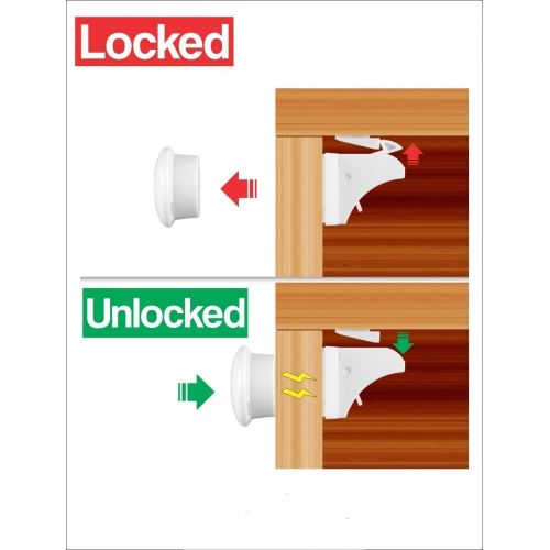  [아마존베스트]Universal Replacement Keys for Magnetic Cabinet Locks Child Safety for Drawers and Cabinets - Child Proof Cabinet Locks (3 Keys Only) by Eco-Baby