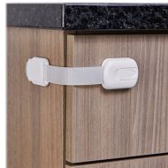 Cabinet Locks for Babies - 12 Baby Proofing Straps - Refrigerator Lock, Child Proof Locks for Cabinet Doors, Toilet Seat - Easy to Install - by Eco-Baby