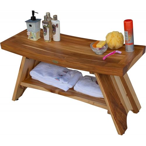  EcoDecors Serenity Shower Bench, Natural