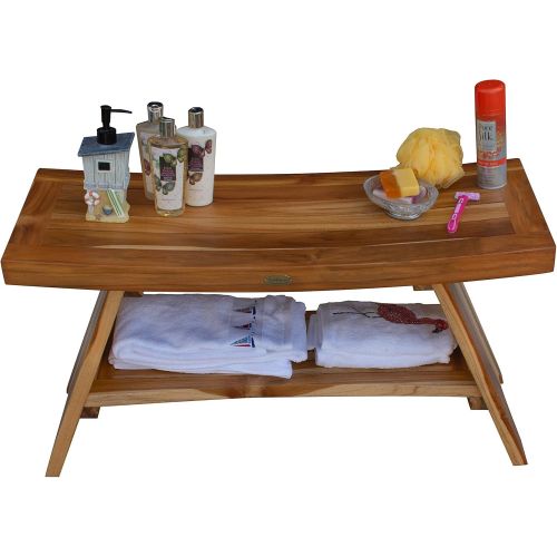  EcoDecors Serenity Shower Bench, Natural