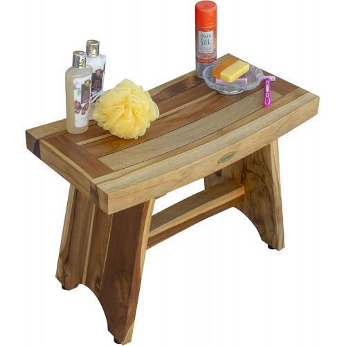  EcoDecors Serenity Shower Bench, Natural